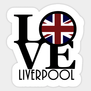 LOVE Liverpool Union Jack Sticker